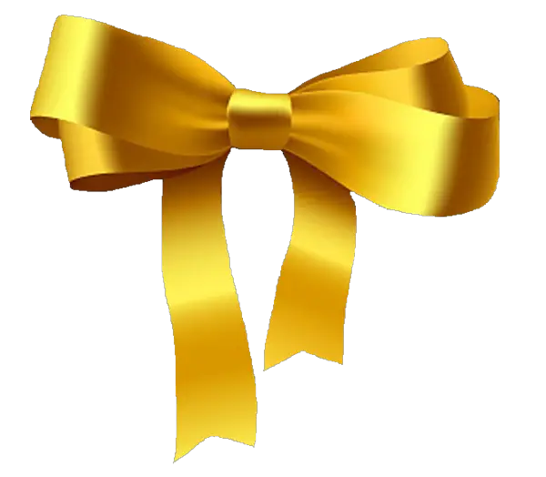 Golden Bow Png HD Free Download