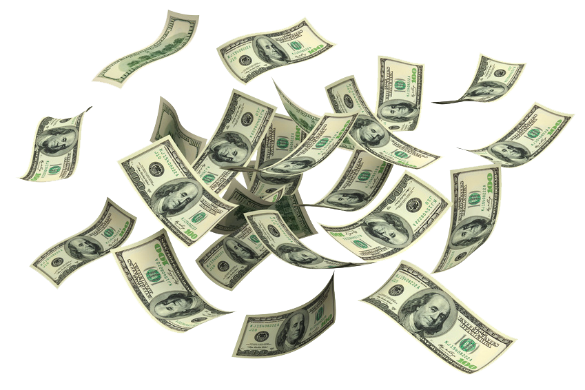 Money Floating Banknote File Png HD Free Download