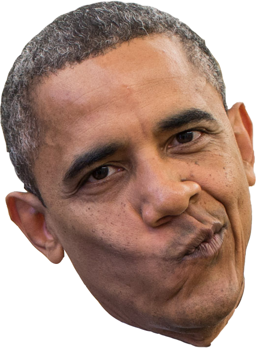 Barack Funny Face Obama Png HD Free Download