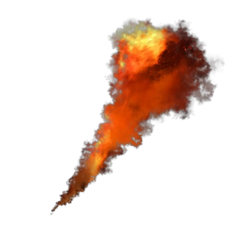Fireball Smoke Burning Png HD Free Download