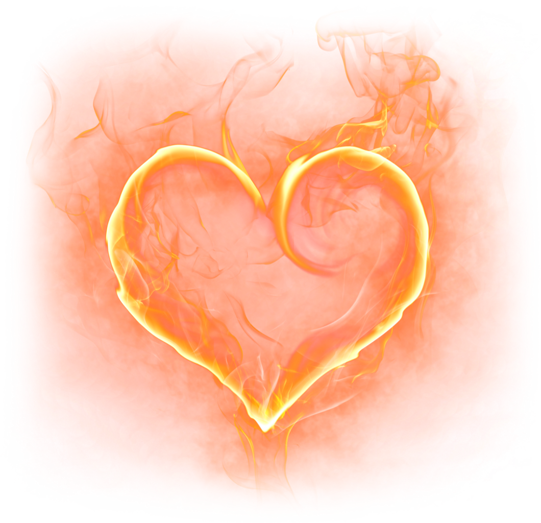 Fire Heart Effect Smoke Png HD Free Download