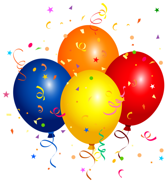 Party Balloon Birthday Colored Png HD Free Download