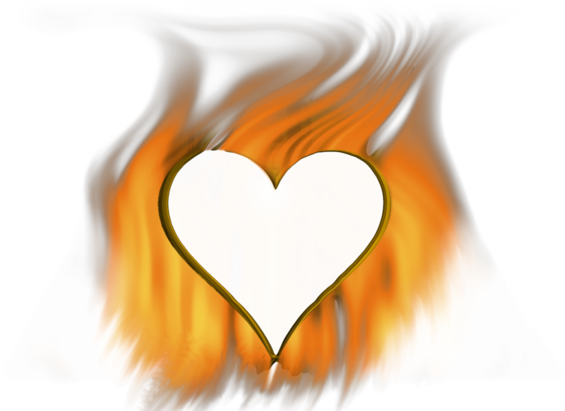 Fire Heart Vector Png HD Free Download