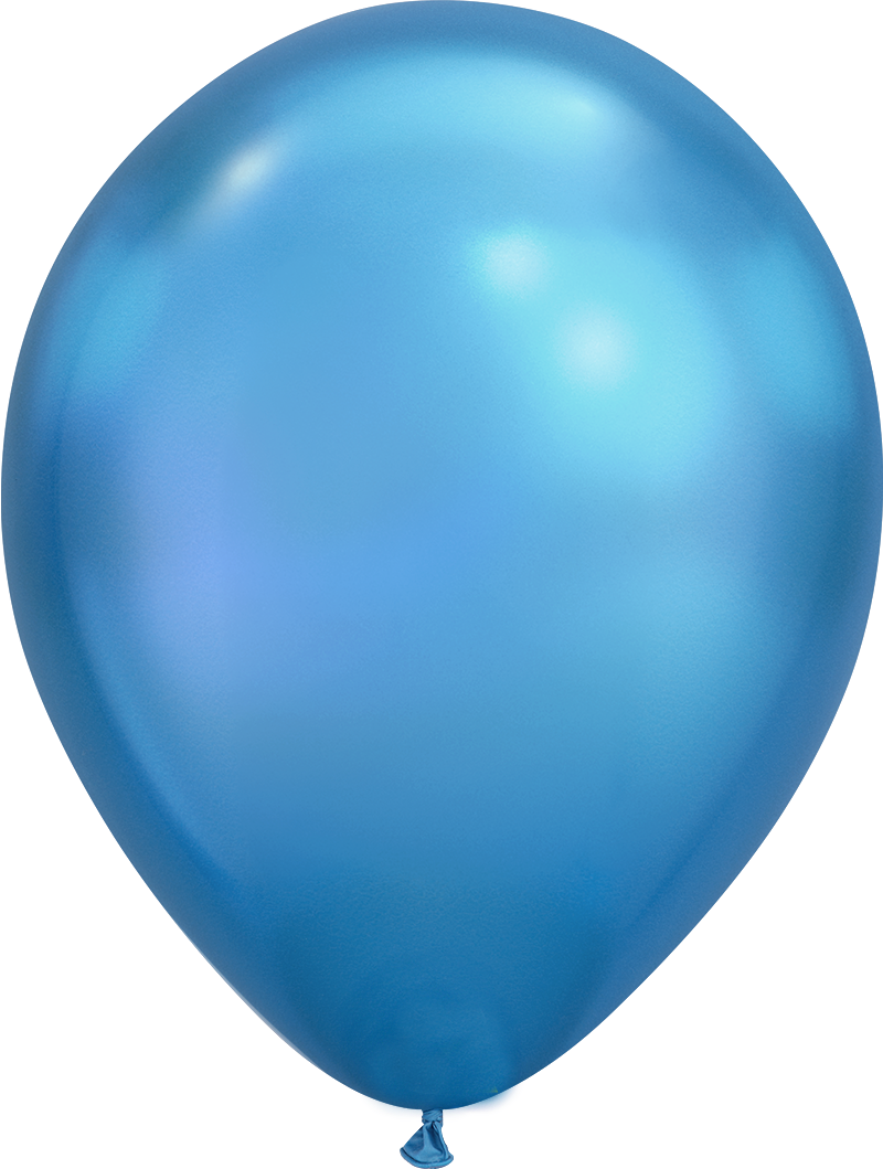 Chrome Blue Balloon Png HD Free Download