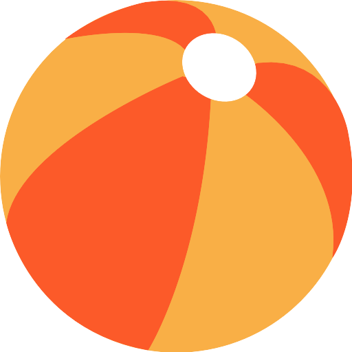 Orange Ball Beach Png HD Free Download