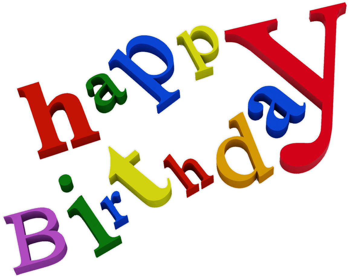 Text Birthday Colorful File Png HD Free Download