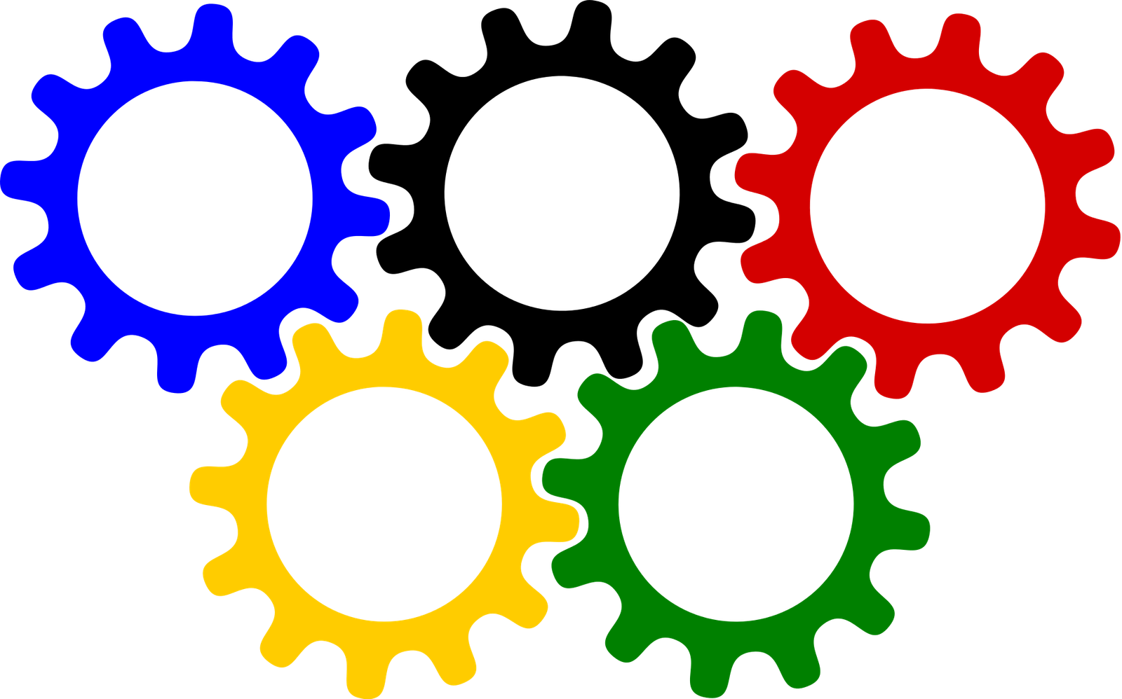 Vector Gears Colorful Png HD Free Download