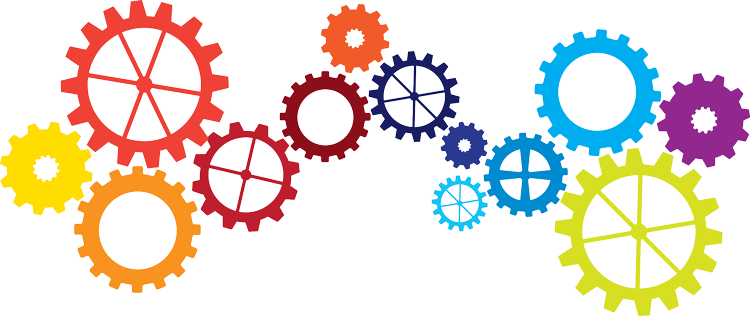Wheels Gears Colorful Png HD Free Download