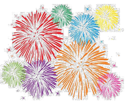 Fireworks Vector Bright Colorful Png HD Free Download
