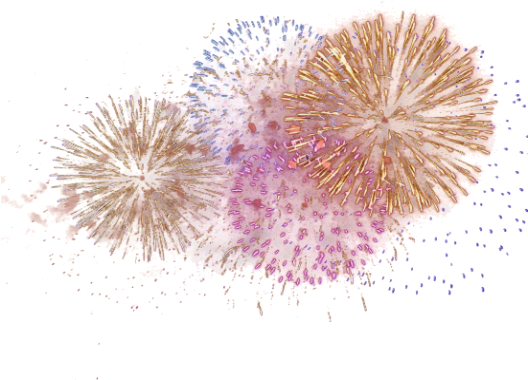 Fireworks Vector Glitters Colorful Png HD Free Download