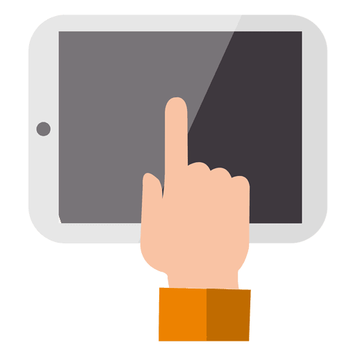 Vector Finger Tablet Hand Clipart Png HD Free Download