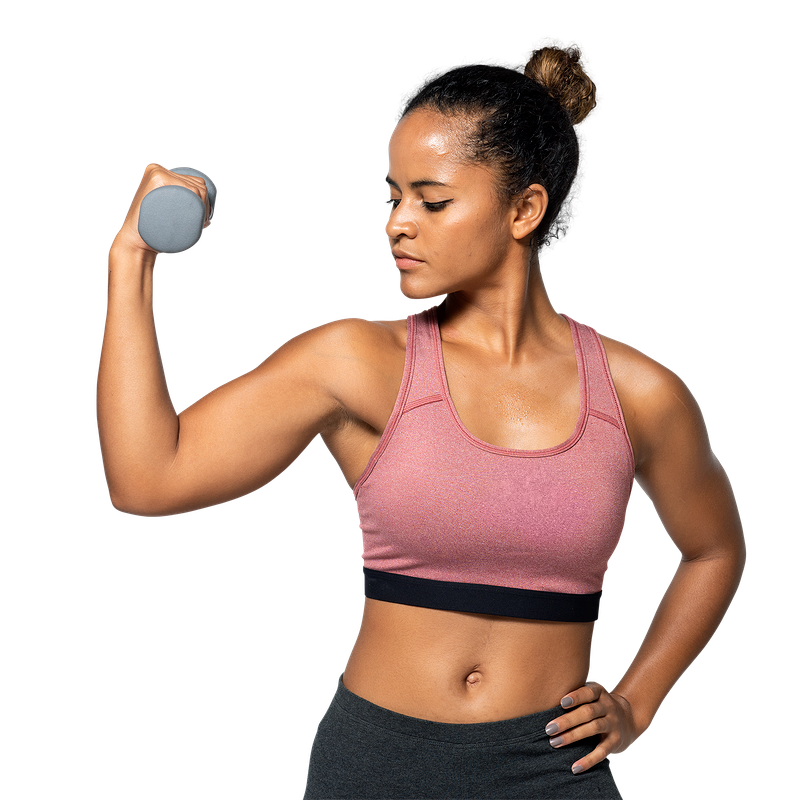 Dumbbell Woman Young Fit Exercise Png HD Free Download