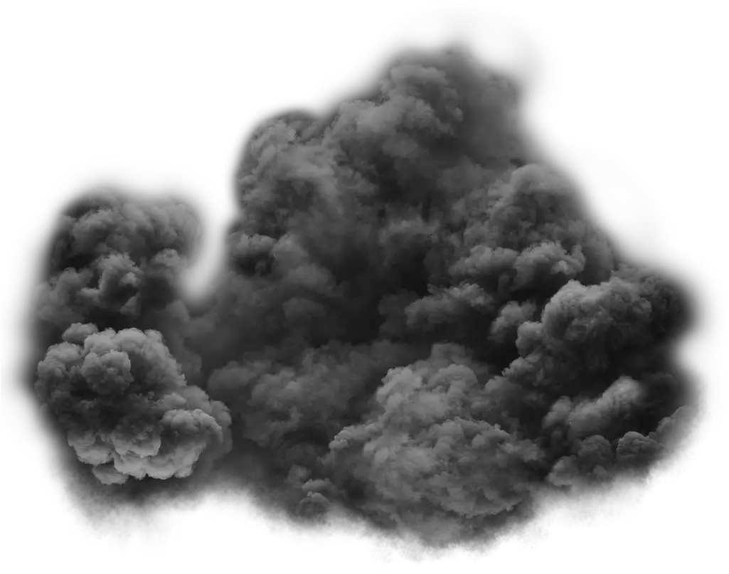 Dark Black Explosion Smoke Png HD Free Download