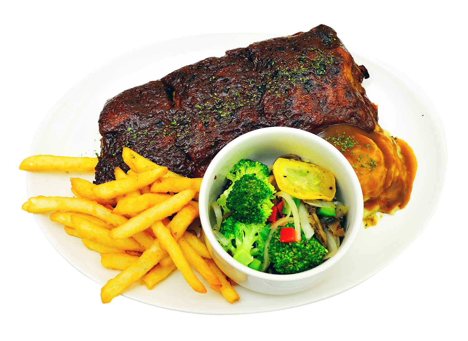 Food Plate Top Breakfast View Png HD Free Download
