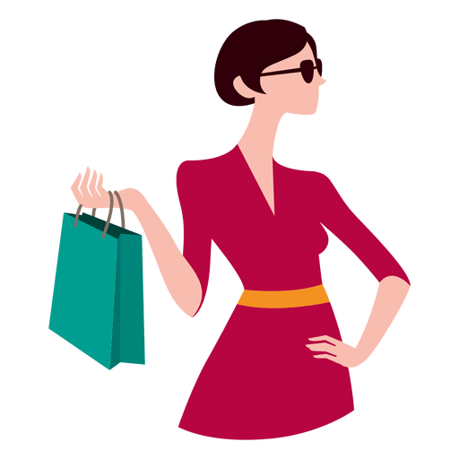 Girl Vector Shopping Glasses Png HD Free Download