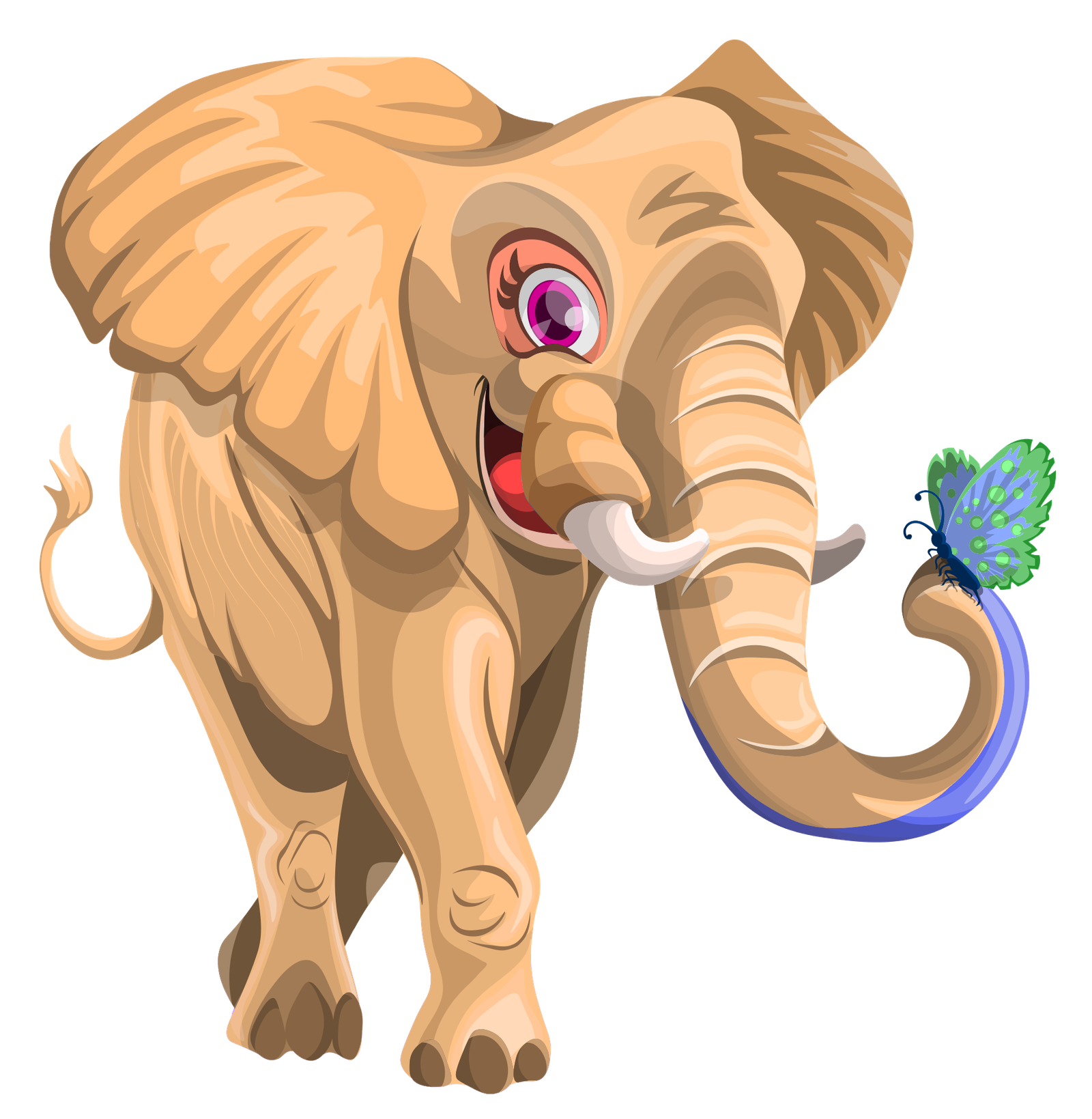 Vector Elephant African Png HD Free Download