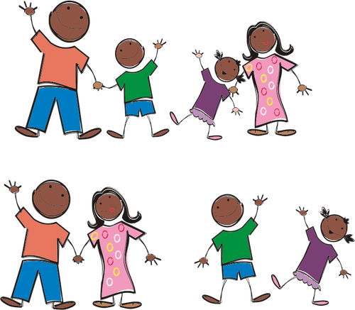 Black Family Png HD Free Download