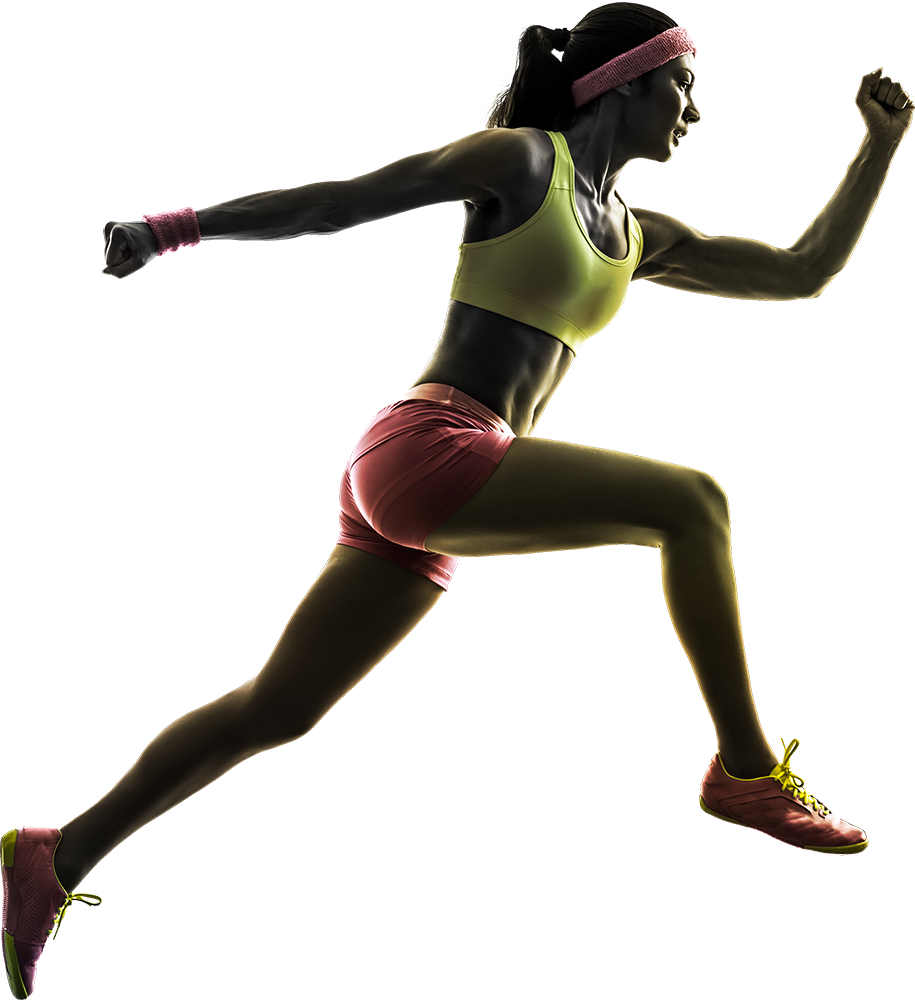 Running Athlete Female Png HD Free Download