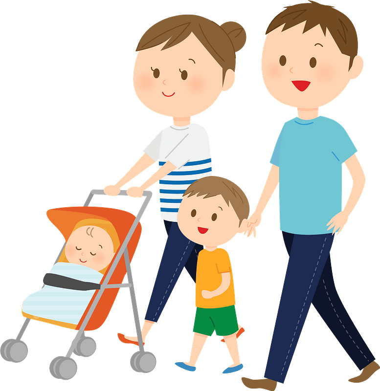 Walking Vector Family Png HD Free Download