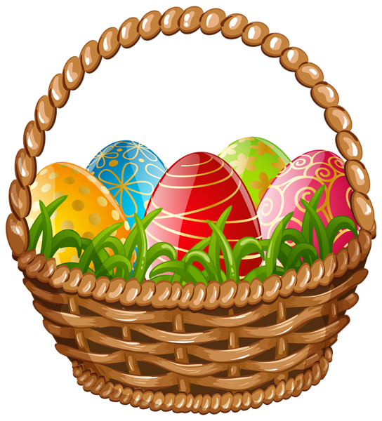 Basket Egg Vector Easter Png Hd Free Download