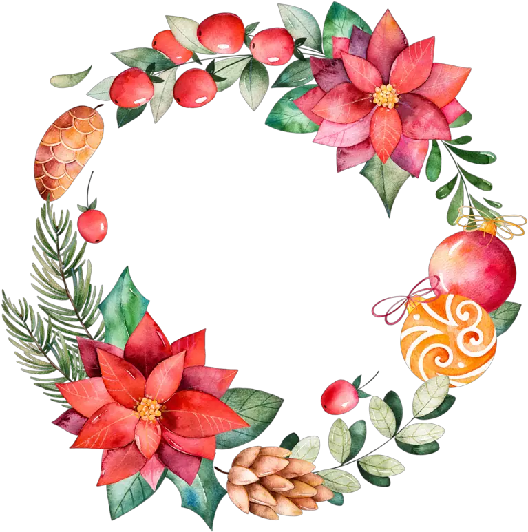 Floral Circle Border Blooming Png HD Free Download