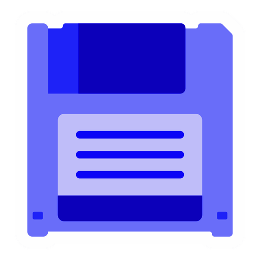 Blue Floppy Disk File Png HD Free Download