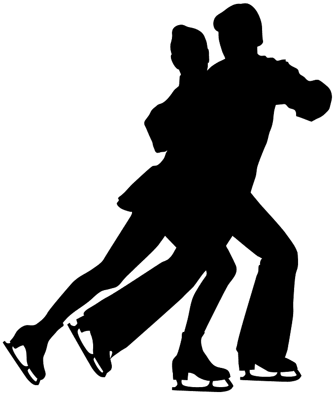 Dance Skating Silhouette Figure Png HD Free Download