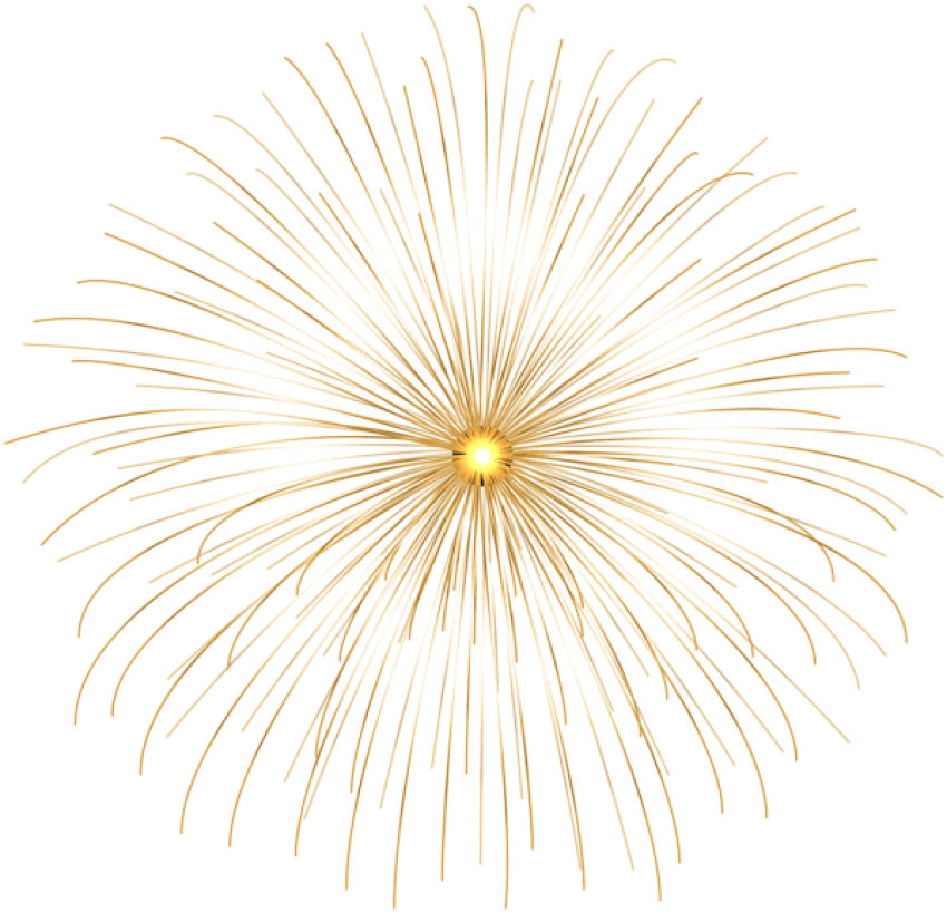 Fireworks Gold Festive Png HD Free Download