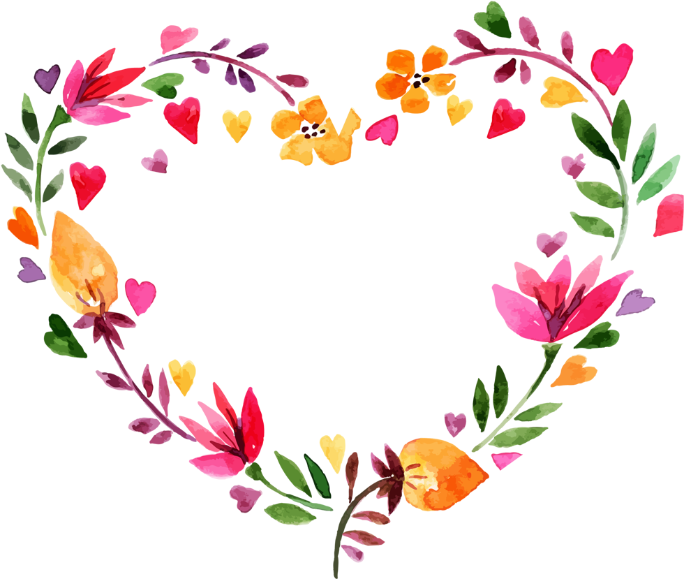 Heart Flower Png Hd Free Download