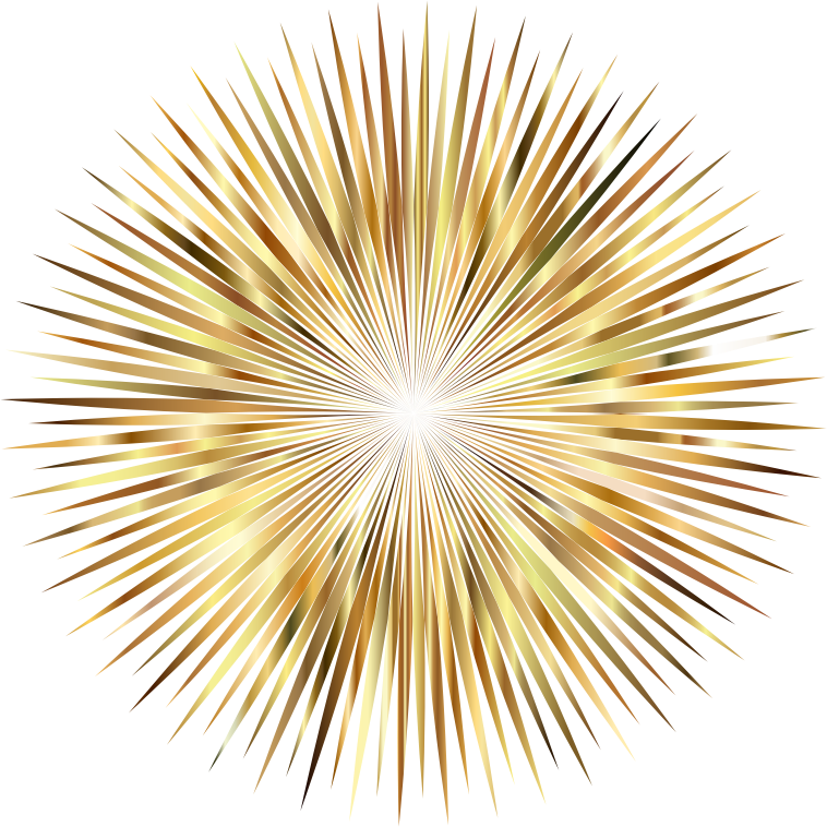 Fireworks Gold Png HD Free Download