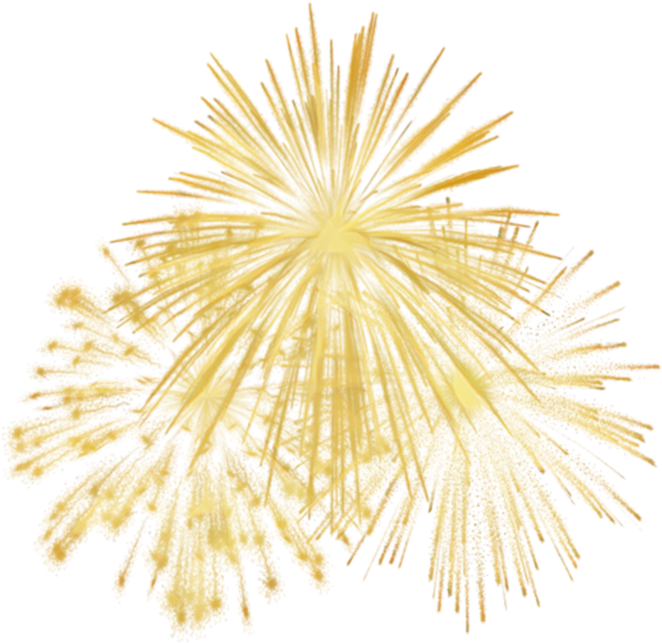 Fireworks Gold Png HD Free Download