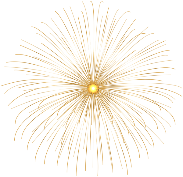 Photos Fireworks Gold Png HD Free Download