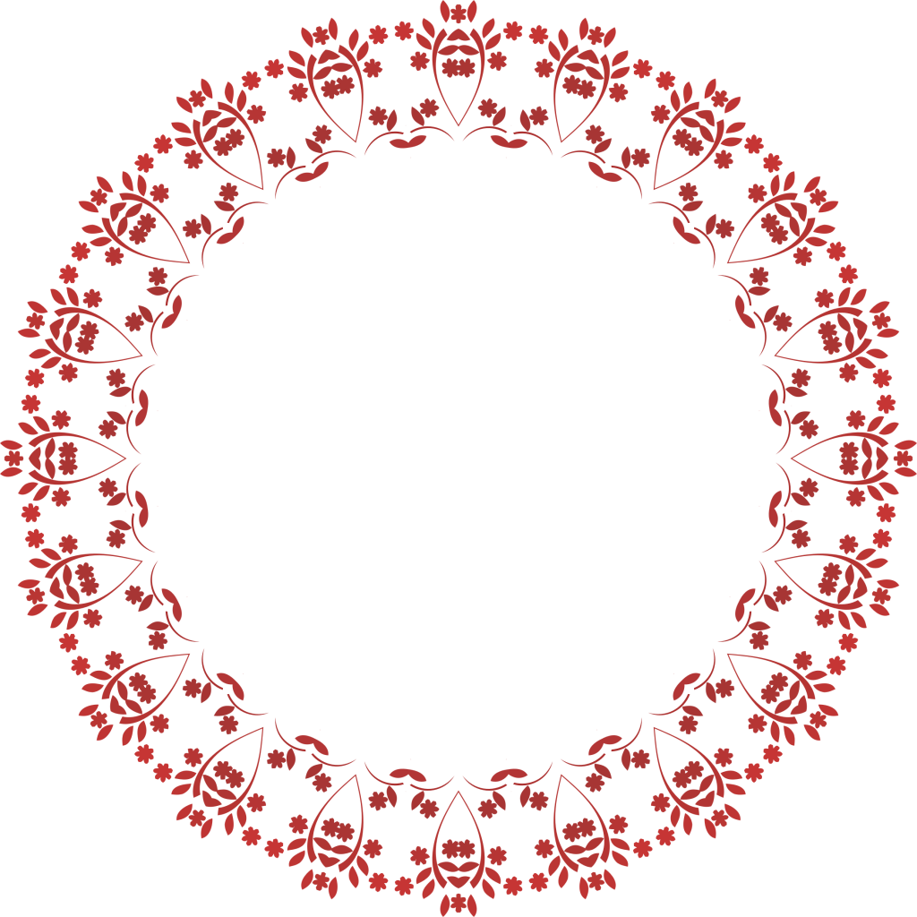 Pink Floral Circle Border Png HD Free Download