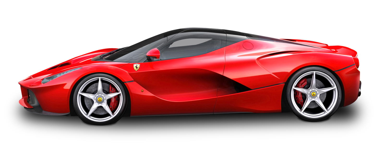 Ferrari Side Red View Transparent Png HD Free Download