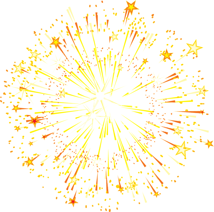 Sparkle Fireworks Gold Clipart Png HD Free Download