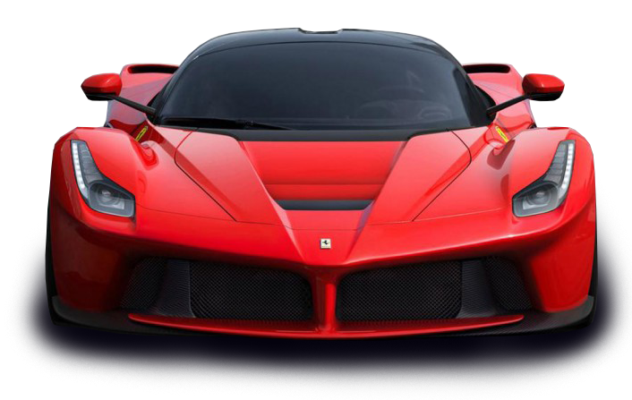 Front Ferrari Red View Png HD Free Download