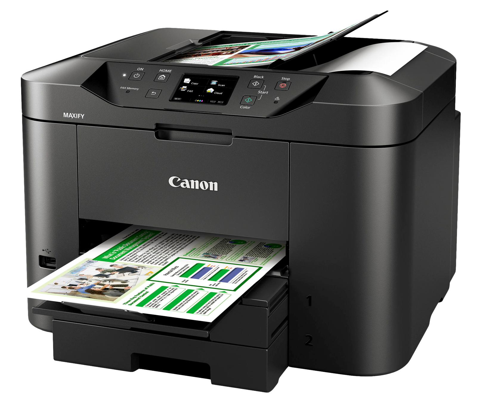 Color Canon Printer Black Png HD Free Download