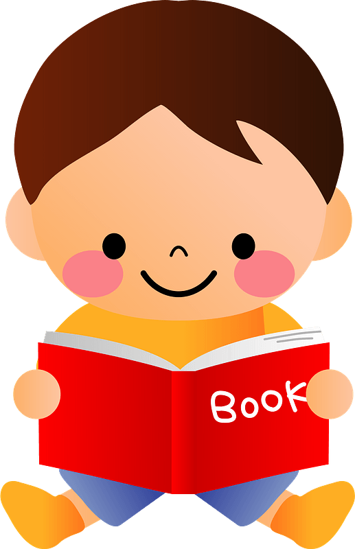 Boy Reading Book Png HD Free Download