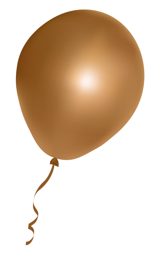 Golden Balloon Brown Transparent Png HD Free Download