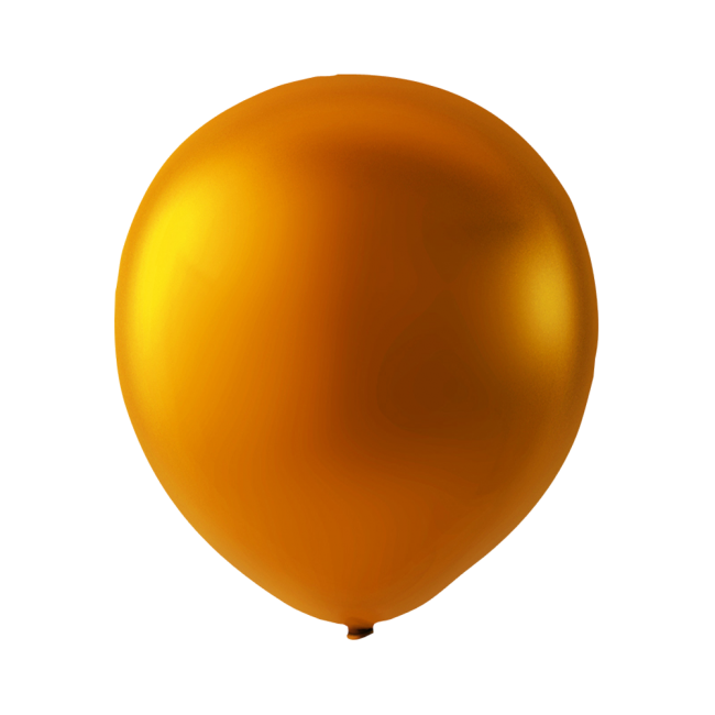 Golden Balloon Brown Png HD Free Download