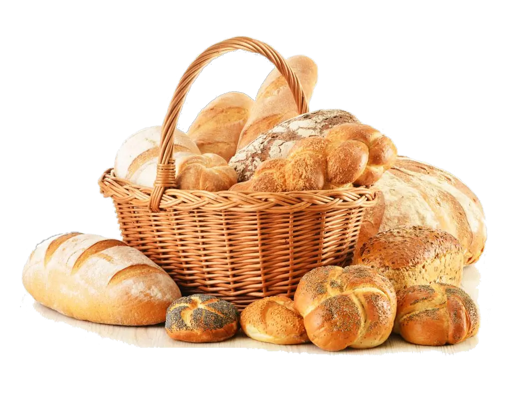 Multi Slices Wicker Grain Basket Bread Png HD Free Download