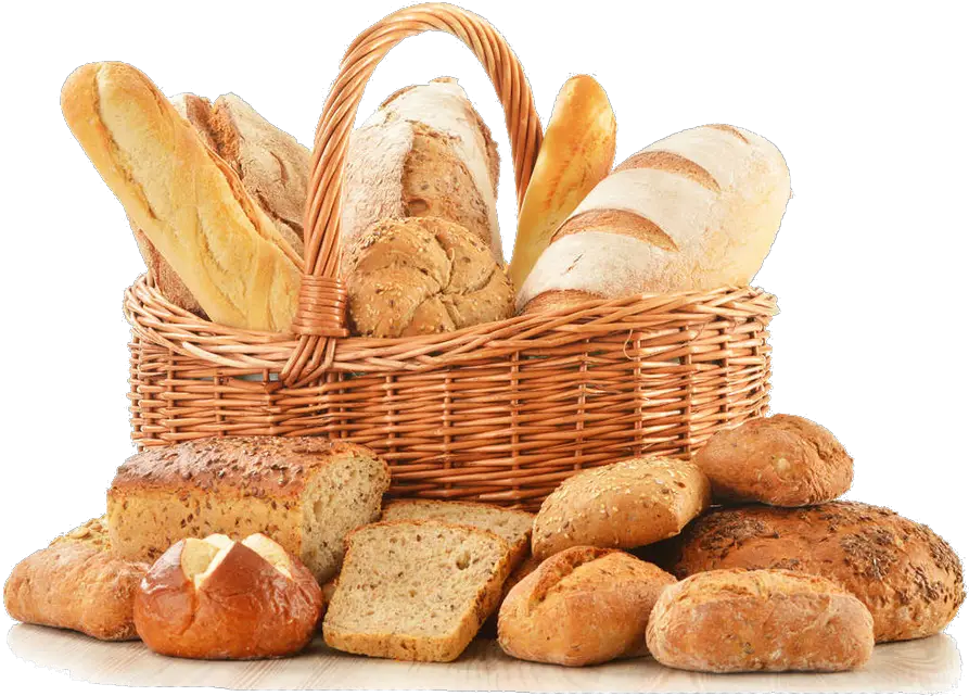 Multi Slices Wicker Grain Basket Bread Png HD Free Download