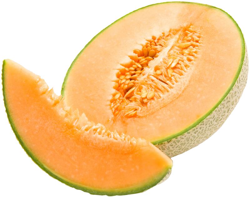 Cantaloupe Organic Slices Transparent Png HD Free Download