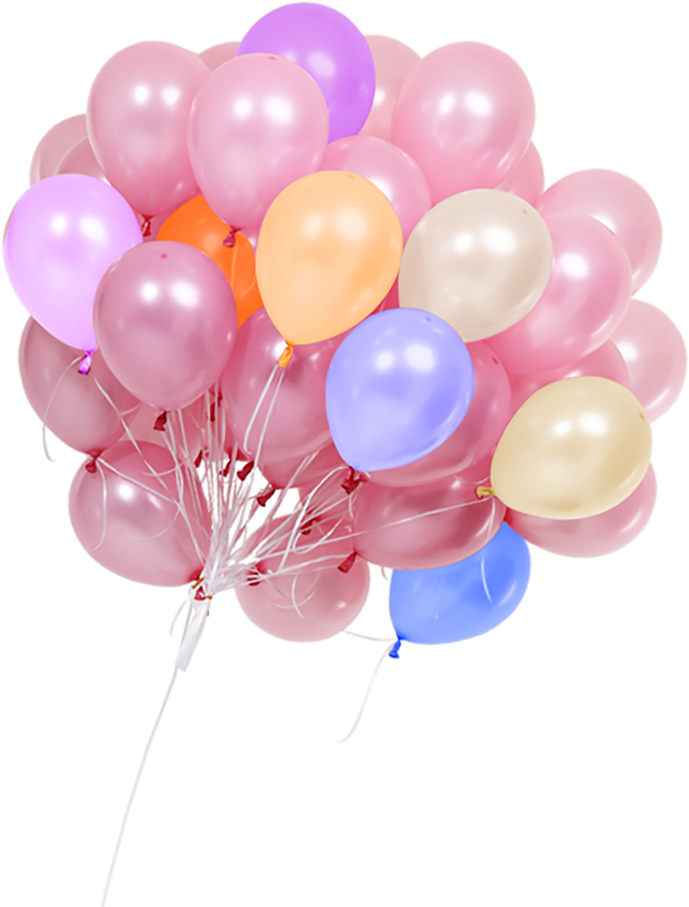 Pink Of Balloons Bunch Clipart Png HD Free Download