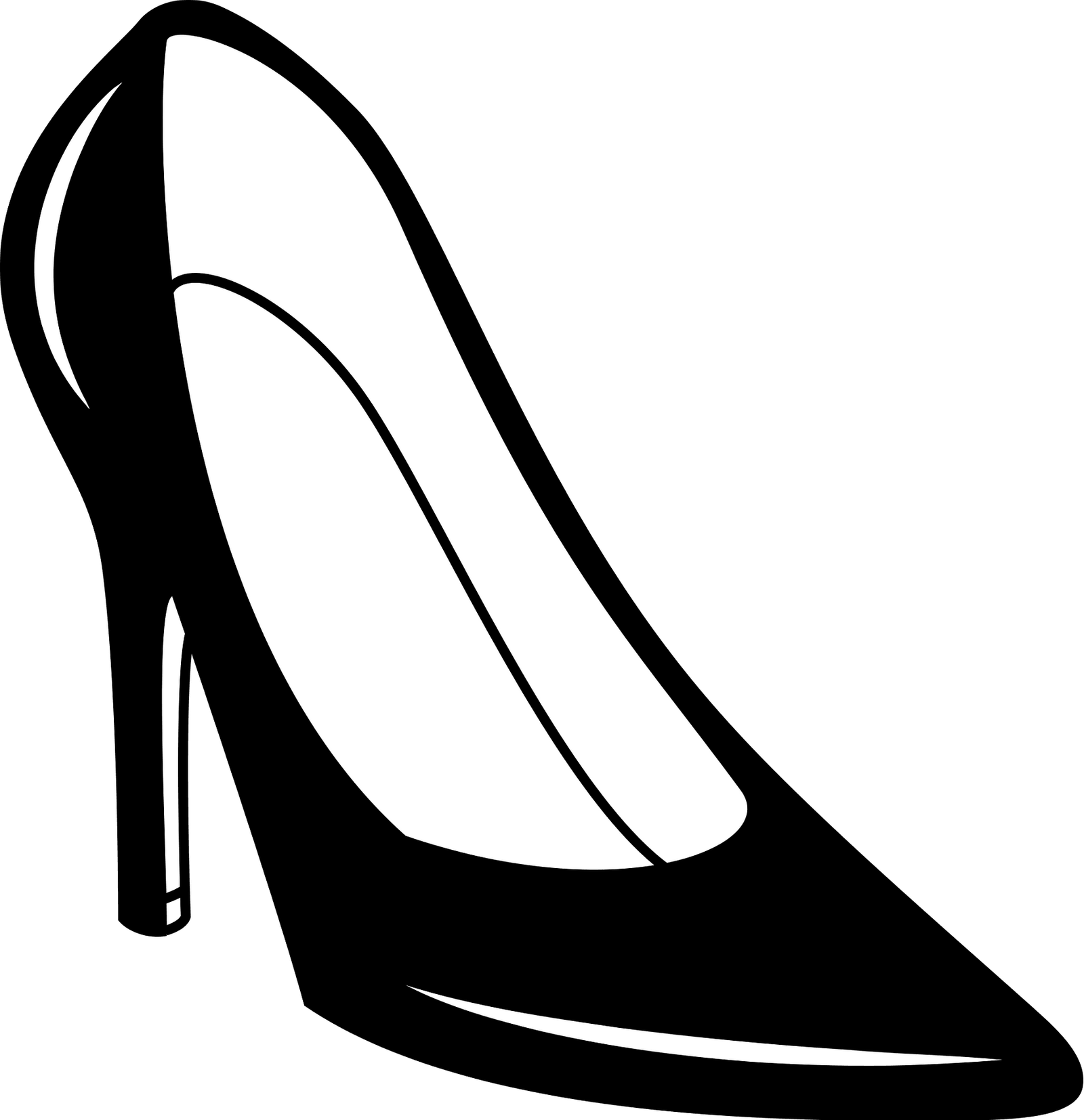 High Heels Black Shoe Png HD Free Download