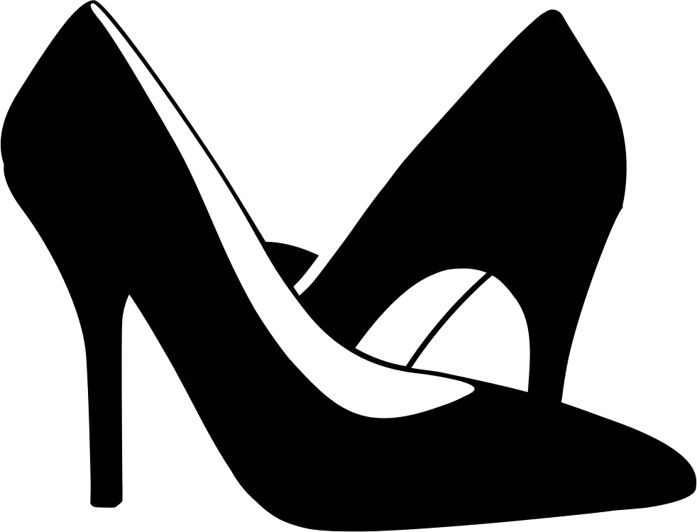 High Heels Black Shoe Png HD Free Download