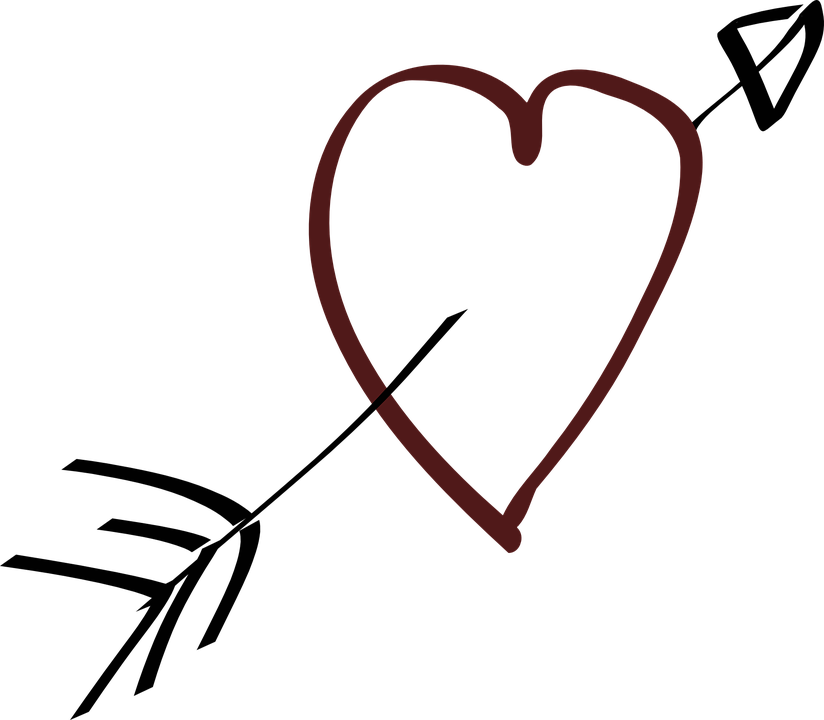 Heart Vector Arrow Clipart Png HD Free Download