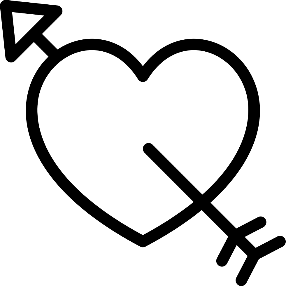 Heart Vector Arrow Png HD Free Download