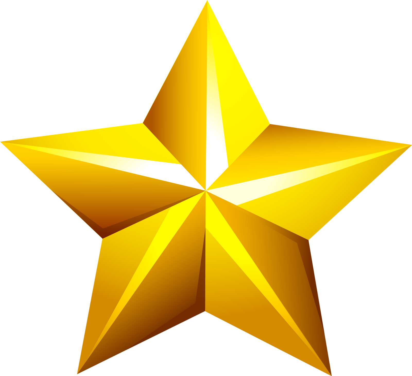 Abstract Star Gold Png HD Free Download
