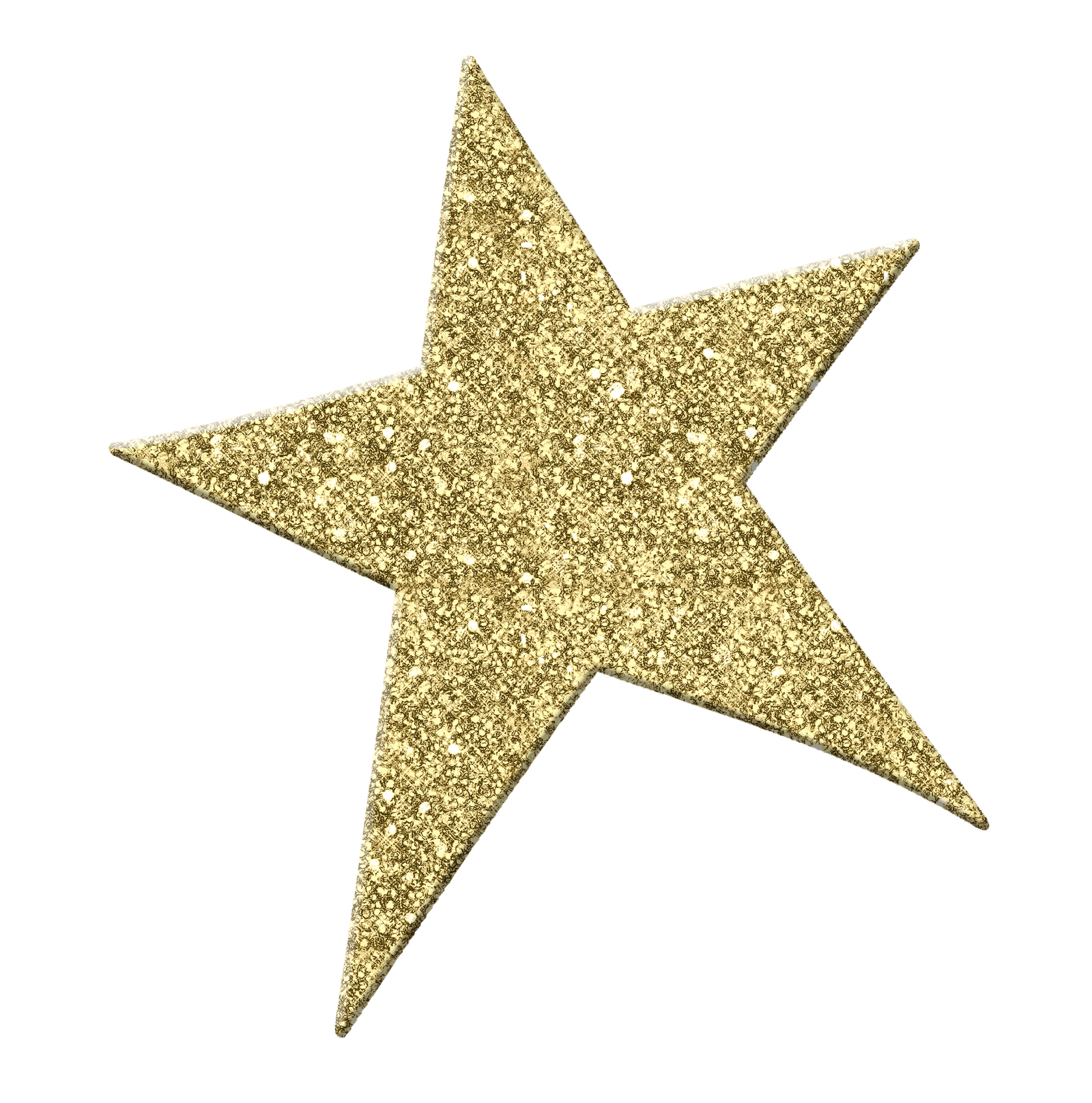 Star Glitter Gold Png HD Free Download